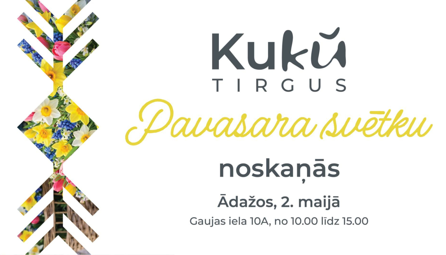Kuku tirgus pavasara noskaņās