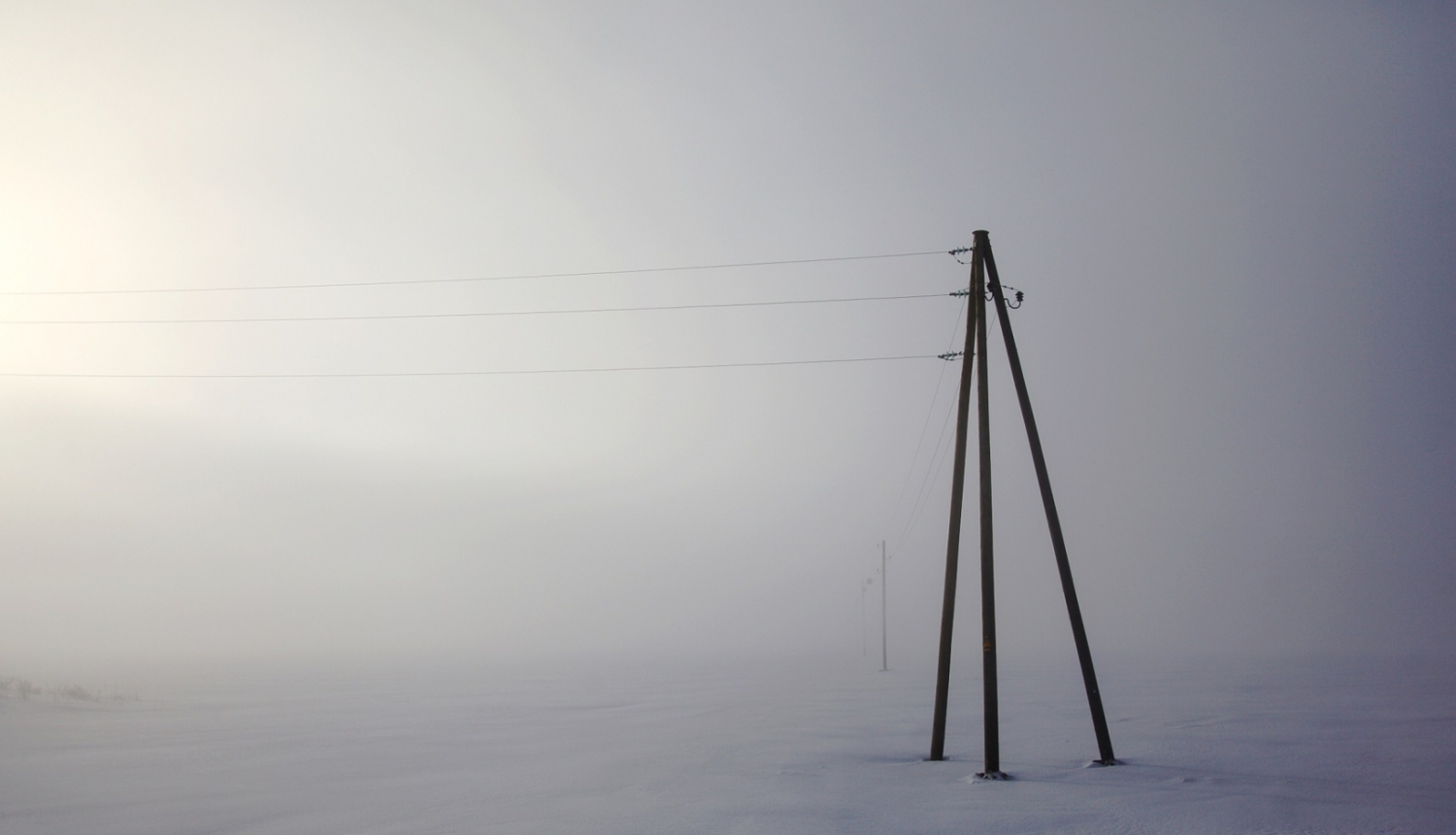 Sadales tīkls, ziema, stabs