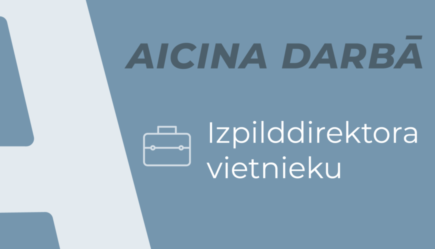 aicina darbā plakāts