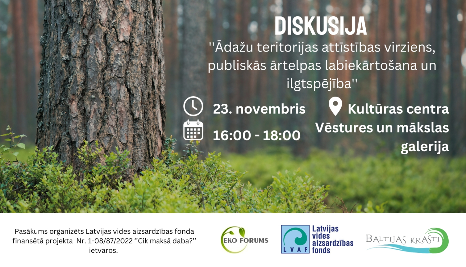 cik maksā daba, diskusija par ārtelpu