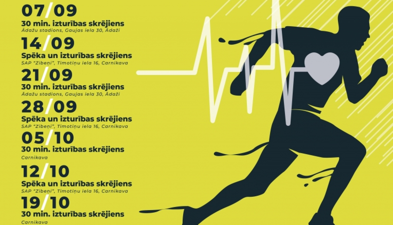 veselības skrējiens 2023, plakāts