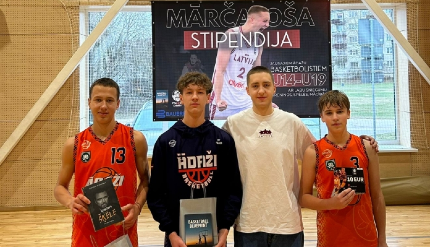 Mārcis Osis, jaunie basketbolisti, balvas, stipendija