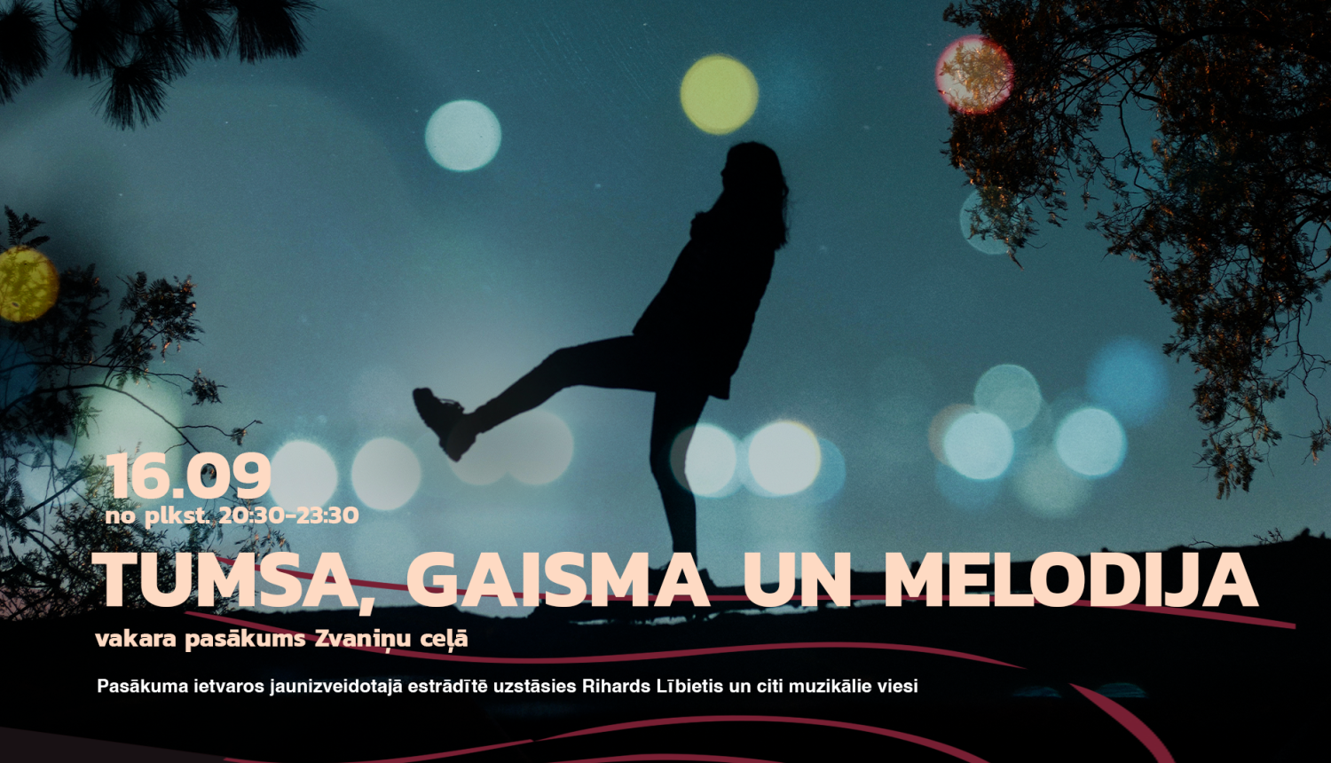 Pasākums Zvaniņu ceļā: tumsa, gaisma un melodija