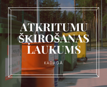 atkritumu šķirošana novadā