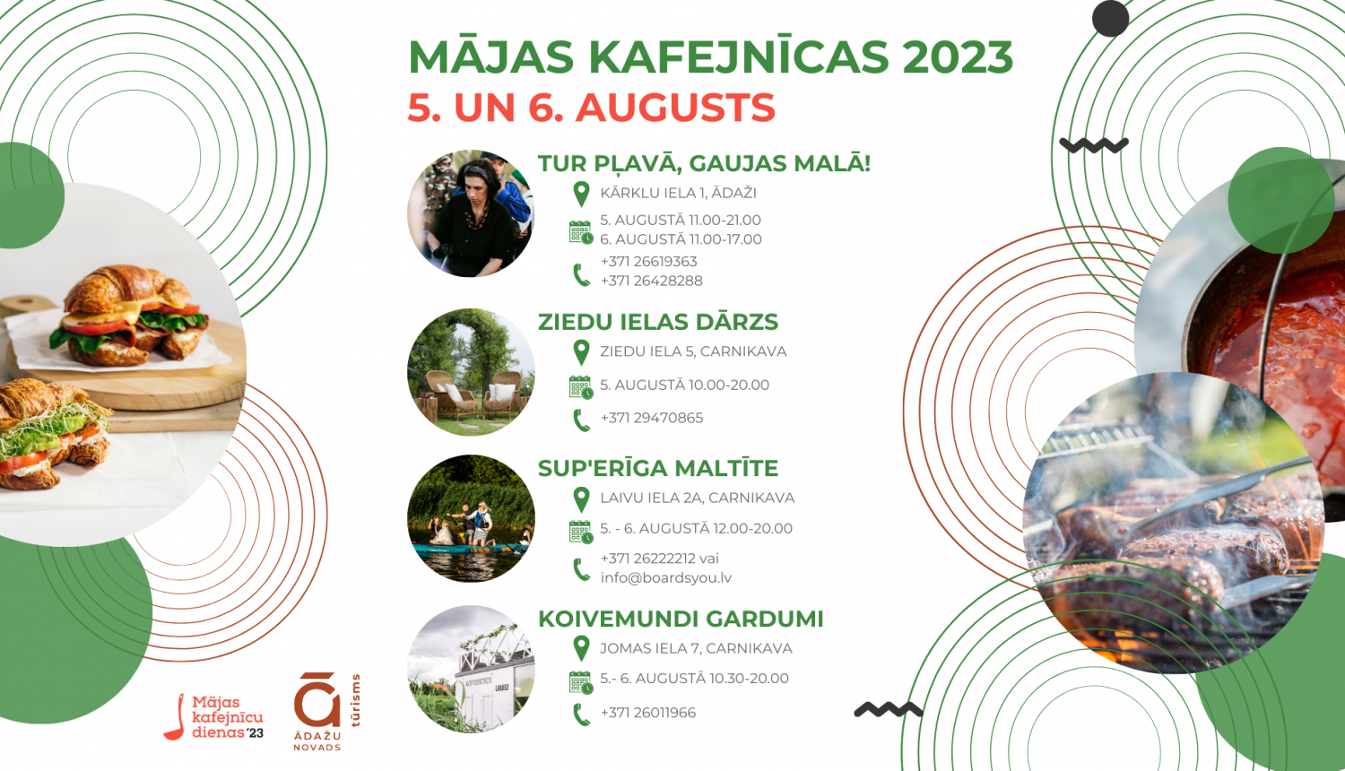 mājas kafejnīcu dienas 2023