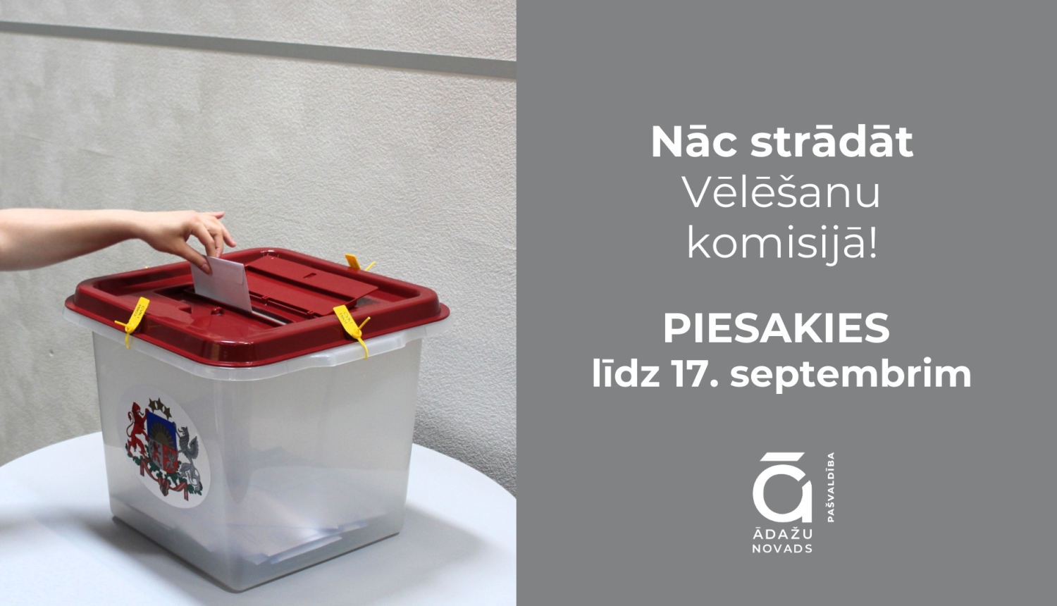 17.sep vēlēš komisijai