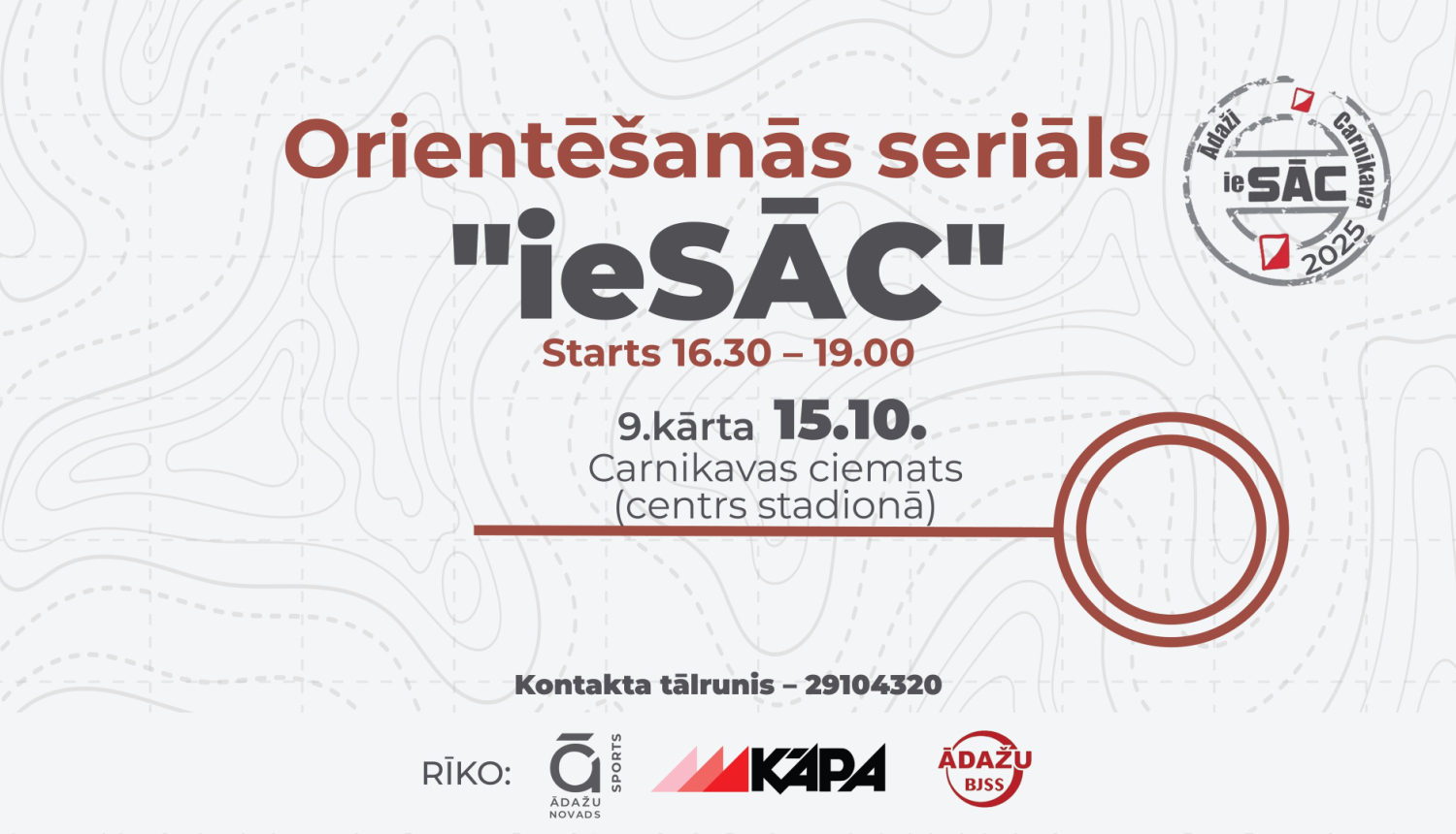 orientēšanās seriāls iesāc, 9. posms