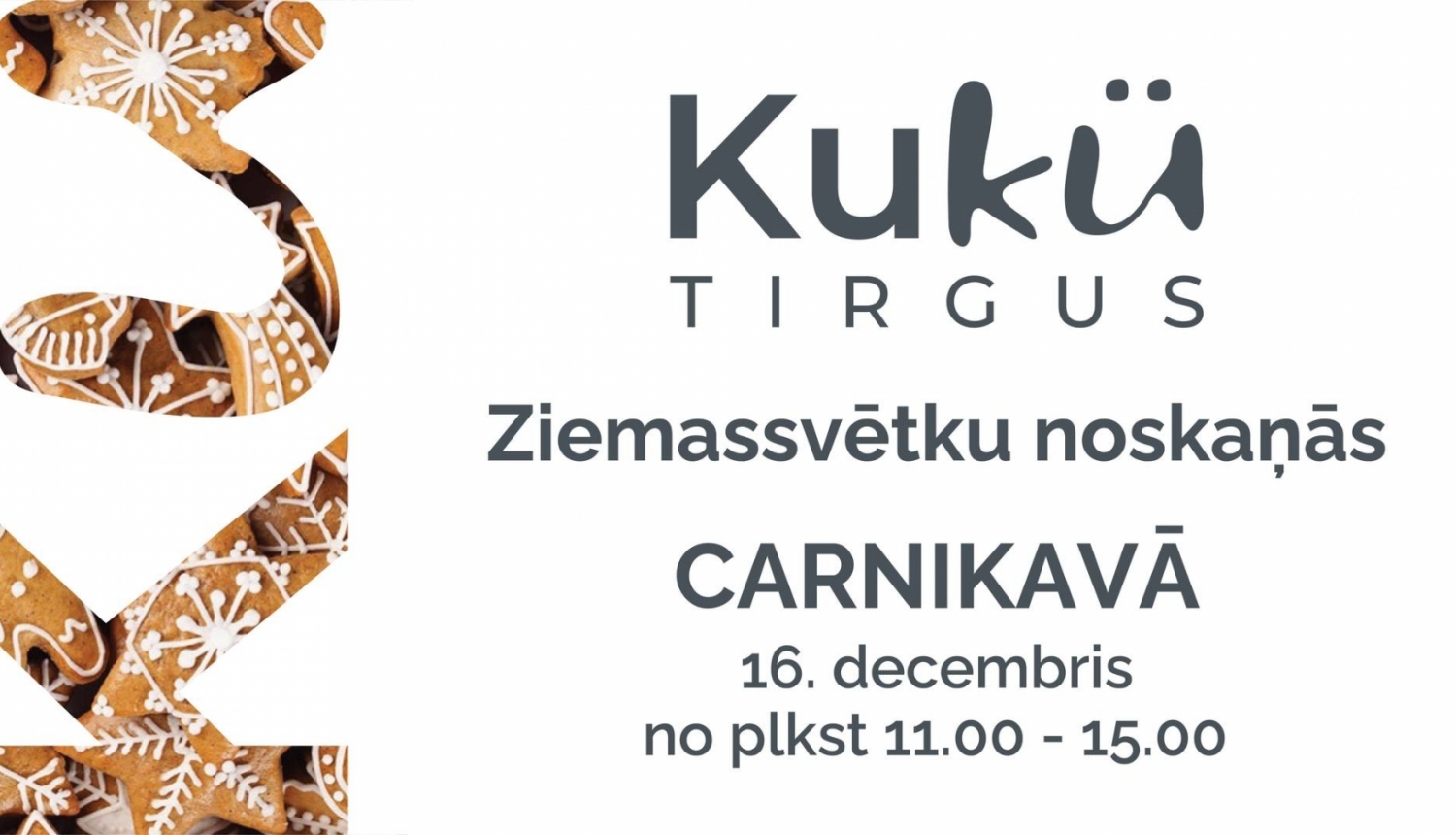 Kukü tirgus Carnikavā Ziemassvētku noskaņās